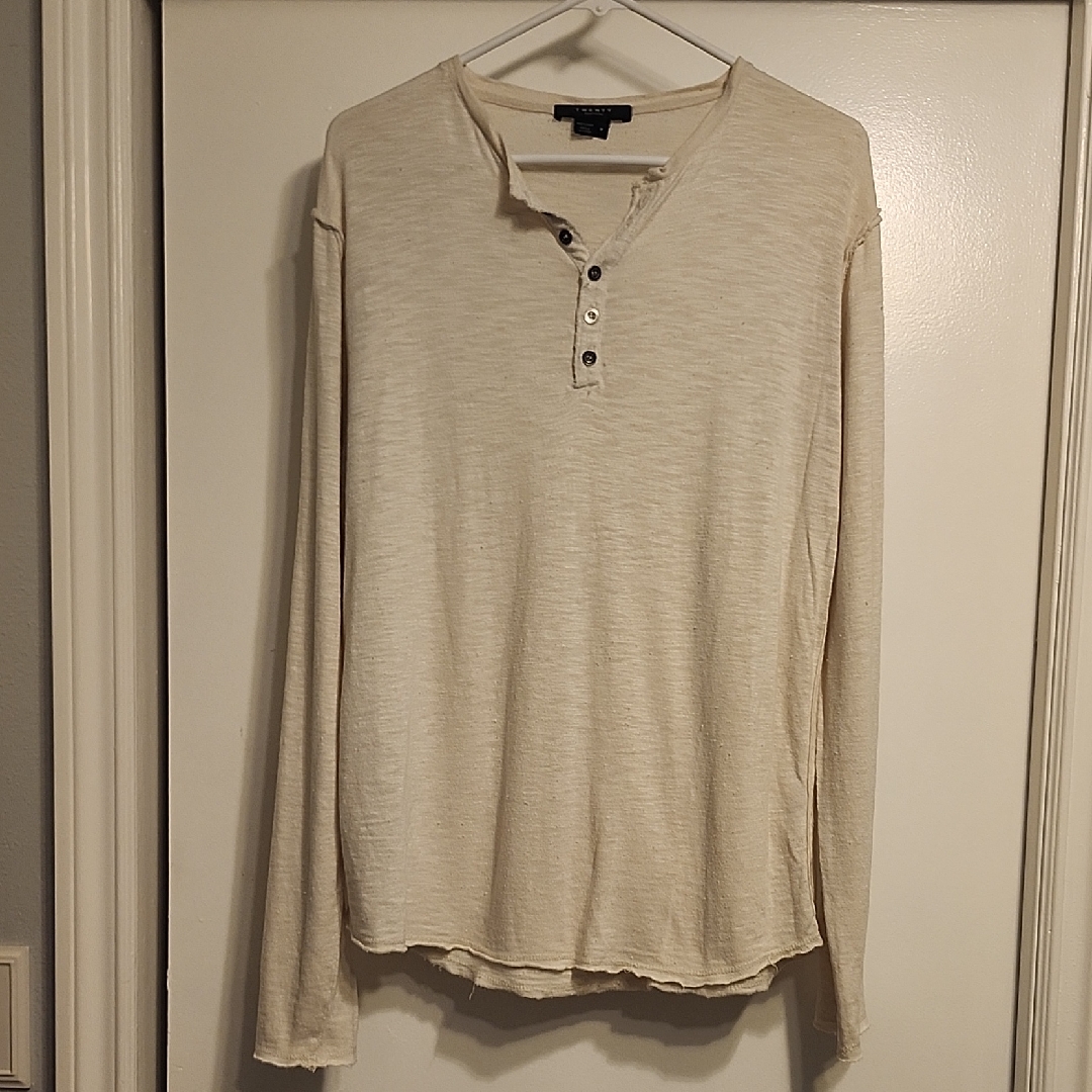 Twenty Montreal Cream Long Sleeve Henley